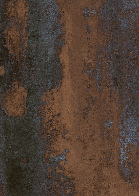 Modern roller blind Rusty sheet metal