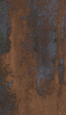 Modern roller blind Rusty sheet metal
