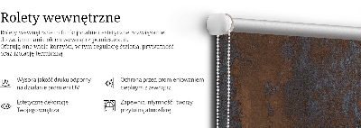 Modern roller blind Rusty sheet metal