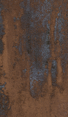 Modern roller blind Rusty sheet metal