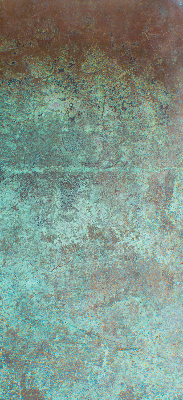 Roller blind for large window Green sheet metal