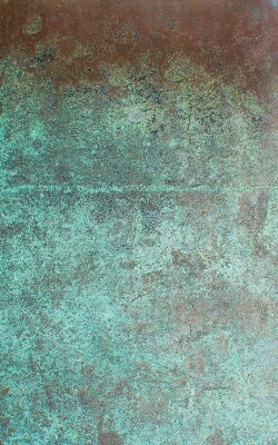 Roller blind for large window Green sheet metal