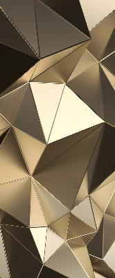 Fabric roller blind Golden triangles