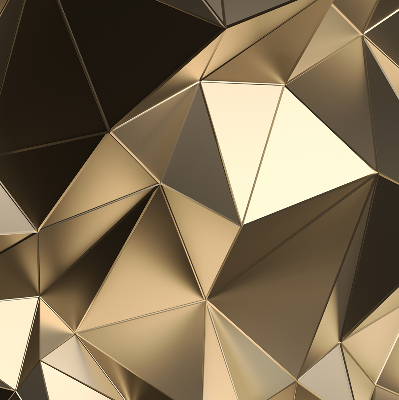 Fabric roller blind Golden triangles