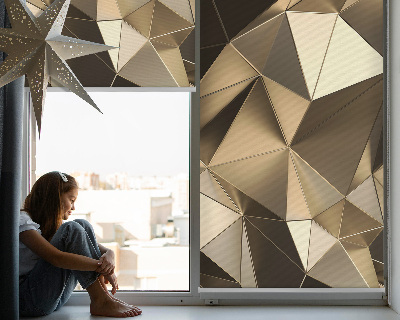 Fabric roller blind Golden triangles