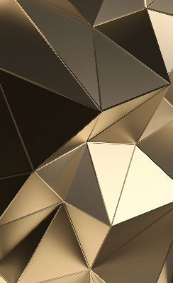 Fabric roller blind Golden triangles