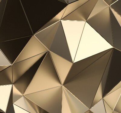Fabric roller blind Golden triangles