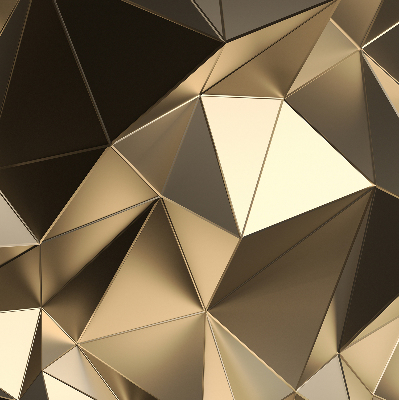 Fabric roller blind Golden triangles