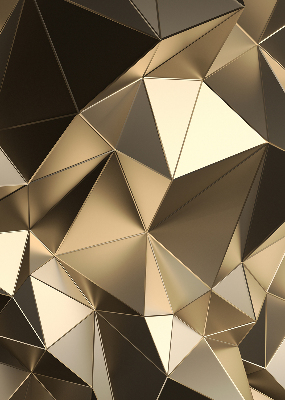 Fabric roller blind Golden triangles