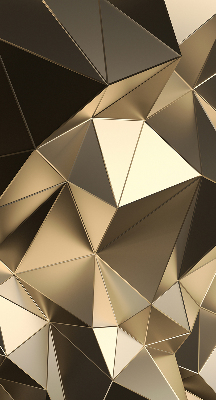 Fabric roller blind Golden triangles