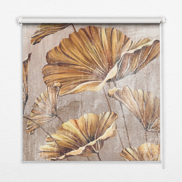 Roller blind for large window Plants