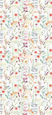 Fabric roller blind Colorful flowers