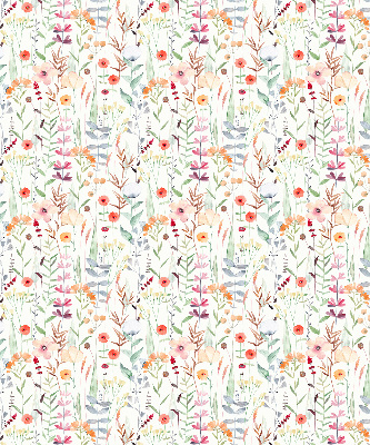 Fabric roller blind Colorful flowers