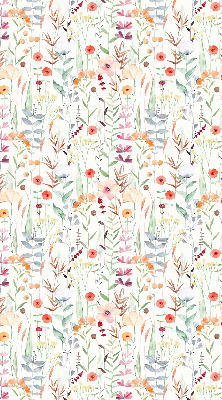 Fabric roller blind Colorful flowers