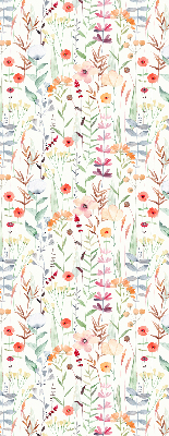 Fabric roller blind Colorful flowers