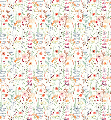 Fabric roller blind Colorful flowers