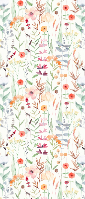 Fabric roller blind Colorful flowers