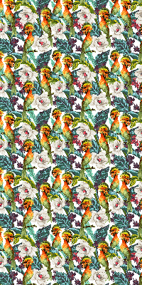 Modern roller blind Birds and flowers