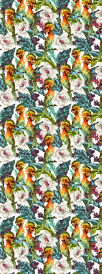 Modern roller blind Birds and flowers