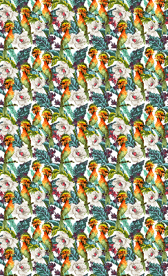 Modern roller blind Birds and flowers