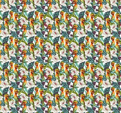 Modern roller blind Birds and flowers
