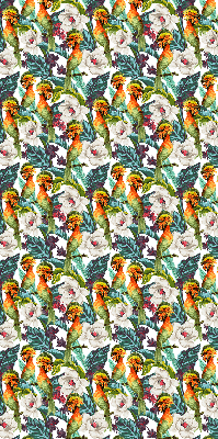 Modern roller blind Birds and flowers