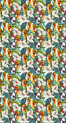 Modern roller blind Birds and flowers