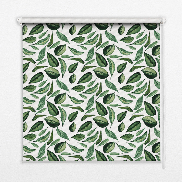 Roller blind for large window Leaves falling from trees