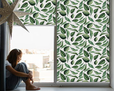 Roller blind for large window Leaves falling from trees