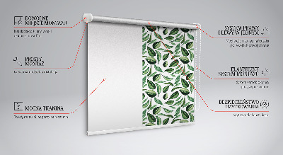 Roller blind for large window Leaves falling from trees