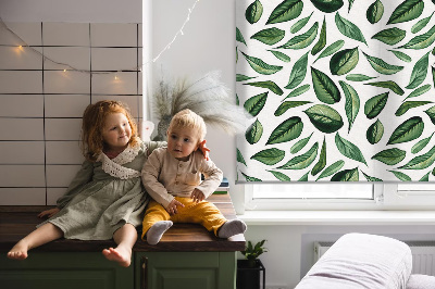 Roller blind for large window Leaves falling from trees
