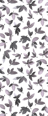 Fabric roller blind Dark pink leaves