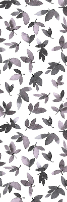 Fabric roller blind Dark pink leaves