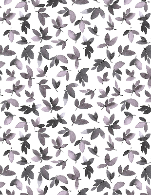 Fabric roller blind Dark pink leaves