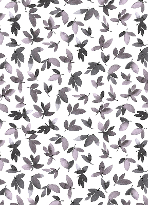 Fabric roller blind Dark pink leaves