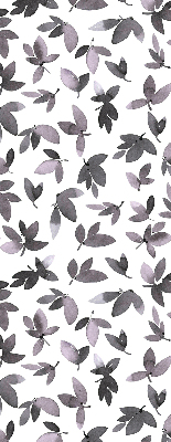 Fabric roller blind Dark pink leaves