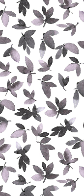 Fabric roller blind Dark pink leaves
