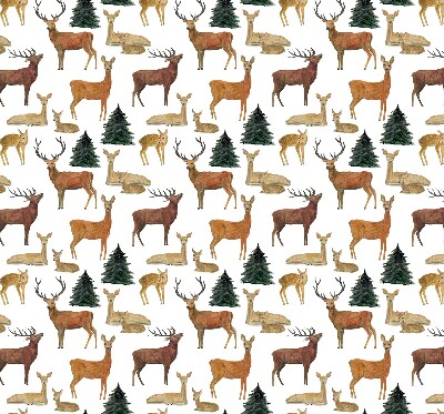 Modern roller blind Deer and roe deer