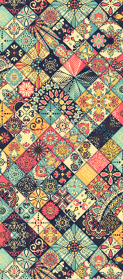 Fabric roller blind Colorful tiles