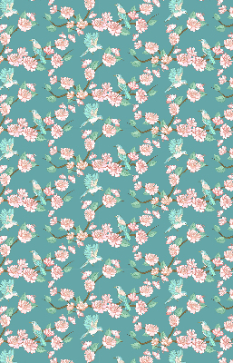 Modern roller blind Birds among the branches