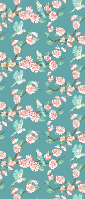 Modern roller blind Birds among the branches