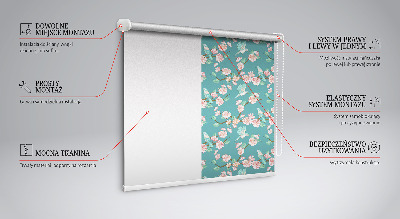 Modern roller blind Birds among the branches