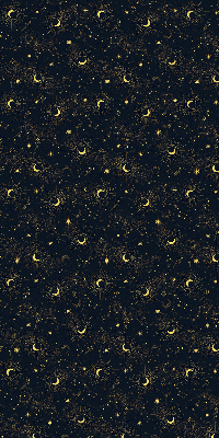 Modern roller blind Moon and stars