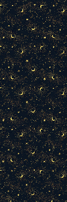 Modern roller blind Moon and stars