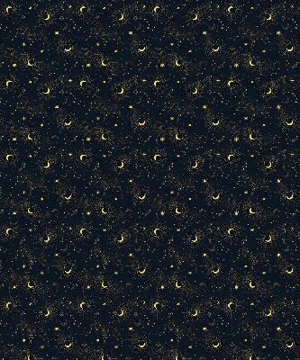 Modern roller blind Moon and stars