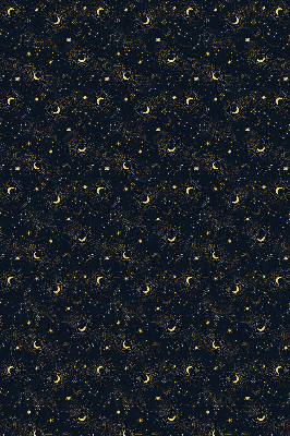 Modern roller blind Moon and stars