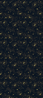 Modern roller blind Moon and stars