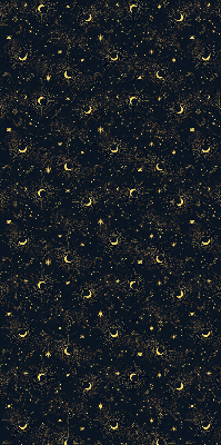 Modern roller blind Moon and stars