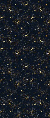 Modern roller blind Moon and stars