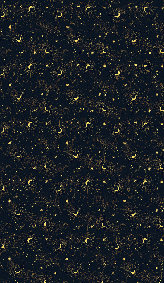 Modern roller blind Moon and stars